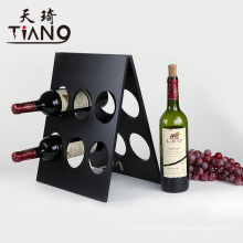European Folding Wooden Gift Wine Display Holder Box Wine Glass Bottle Organizer Rack